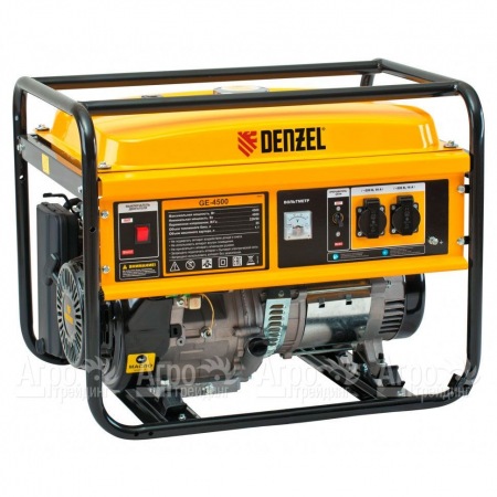 Бензогенератор Denzel GE 4500 4 кВт в Челябинске