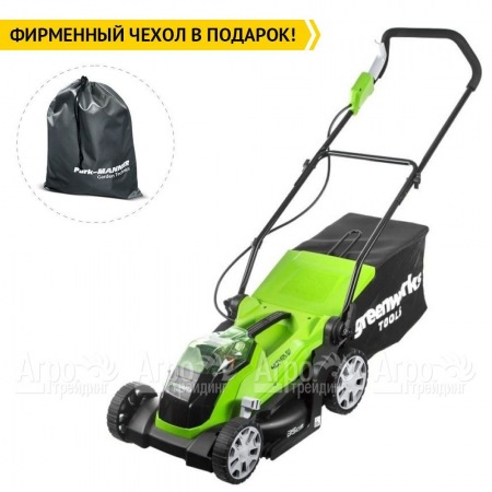 Газонокосилка аккумуляторная GreenWorks G-Max G40LM35K2 40V 35 см в Челябинске