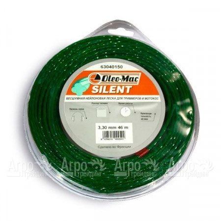 Леска 3.3 мм 46 м silent для триммеров Oleo-Mac  в Челябинске