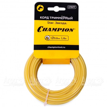 Корд триммерный Champion Star 3.0мм, 15м (звезда) в Челябинске