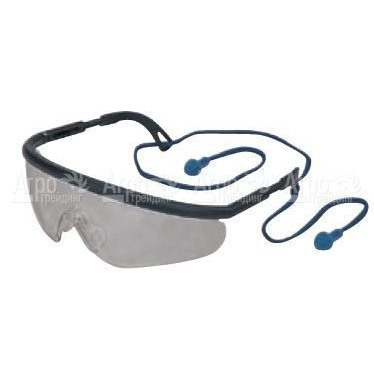 Очки защитные затемненные с тампонами для ушей Oleo-Mac 0010-00848   в Челябинске