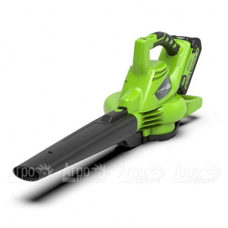 Воздуходувка аккумуляторная GreenWorks G-Max GD40BV 40V 280 км/ч (без батареи и зарядного устройства) в Челябинске