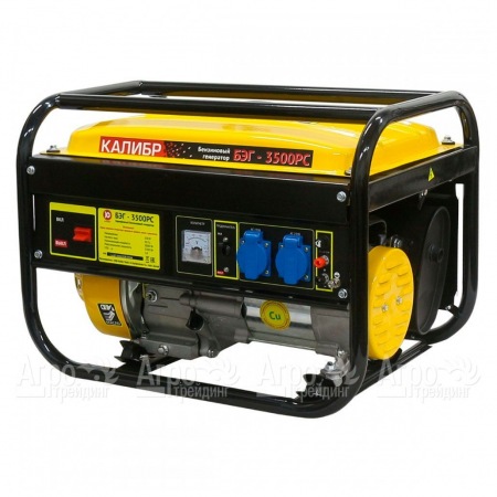 Бензогенератор Калибр БЭГ-3500РС 3 кВт в Челябинске