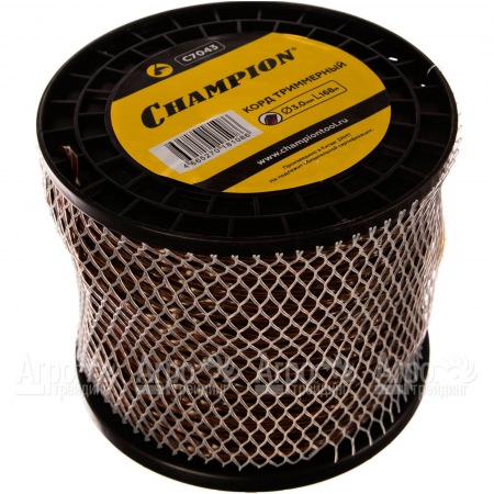 Корд триммерный Champion Magic 3.0мм, 168м (витой квадрат)+нож  в Челябинске