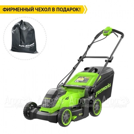 Газонокосилка аккумуляторная GreenWorks GD40LM411 4 Ач в Челябинске