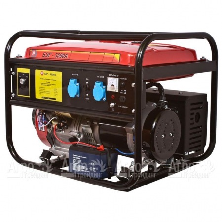 Бензогенератор Калибр БЭГ-5500А 5 кВт в Челябинске
