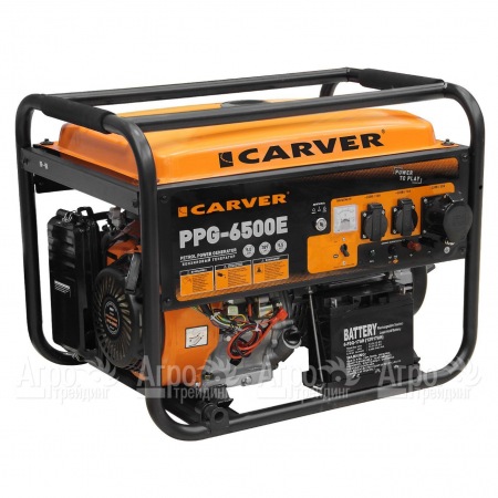 Бензогенератор Carver PPG-6500E 5 кВт в Челябинске