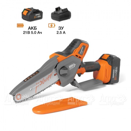 Аккумуляторная пила Daewoo DACS 821Li SET 8" в Челябинске