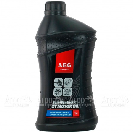 Масло AEG Semi Synthetic 2T Motor Oil API TC 1 л для 2-х тактных двигателей в Челябинске
