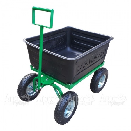 Тележка Sadovodcart Садовод четырехколесная с пластиковым баком  в Челябинске