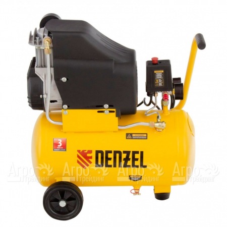 Компрессор воздушный DLC1300/24 безмасляный 1,3 кВт, 24 литра, 206 л/мин// Denzel в Челябинске