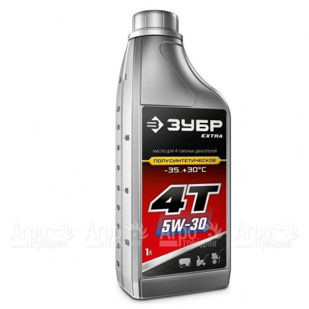Масло полусинтетическое зимнее Зубр Extra 4Т-5W30 1 л для 4-х тактных двигателей в Челябинске