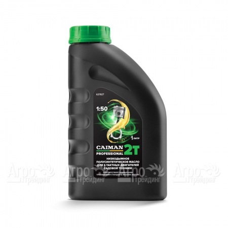 Масло полусинтетическое низкодымное Caiman Professional 2T 1 л для 2-х тактных двигателей в Челябинске