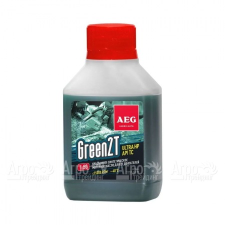Масло синтетическое AEG Green HP 2T Motor Oil API TC 100 мл для 2-х тактных двигателей в Челябинске