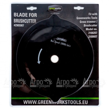 Стальной 4-х лопастной нож для триммеров Greenworks в Челябинске