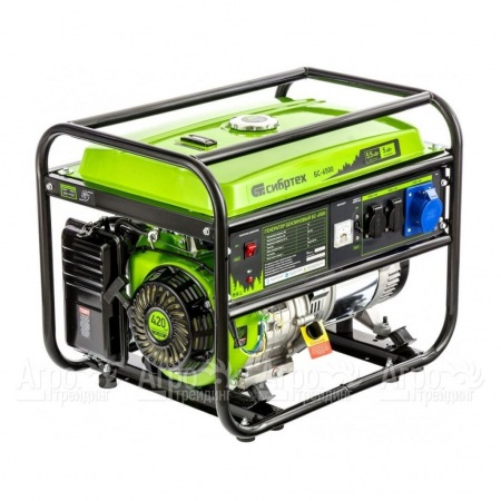 Бензогенератор Сибртех БС-6500 5 кВт в Челябинске