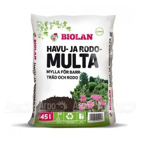 Грунт для хвойных и рододендронов Biolan 45 л в Челябинске