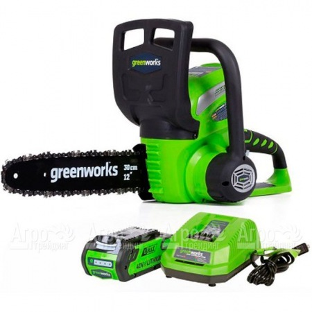 Аккумуляторная пила GreenWorks G40CS30II-12" 2 Ач в Челябинске
