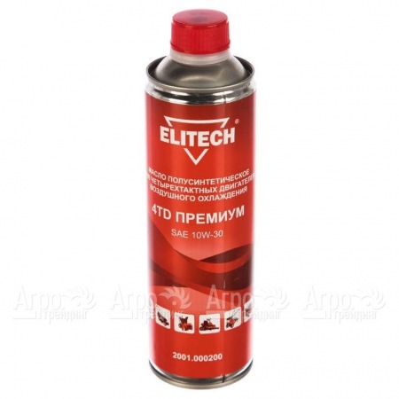 Масло моторное полусинтетическое Elitech 2001.000200 SAE 10W-30 0.6 л для 4-х тактных двигателей  в Челябинске