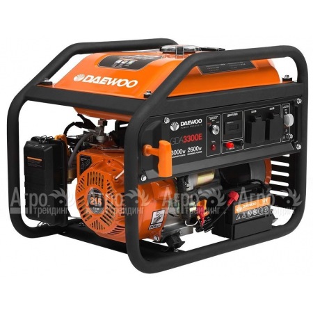 Бензогенератор Daewoo GDA 3300E 2.6 кВт в Челябинске