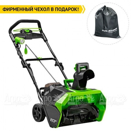 Снегоуборщик аккумуляторный GreenWorks GD40STK5 5 Ач в Челябинске