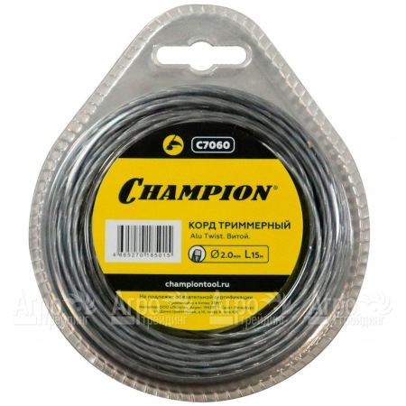 Корд триммерный Champion Alu Twist 2.0мм, 15м (витой) в Челябинске