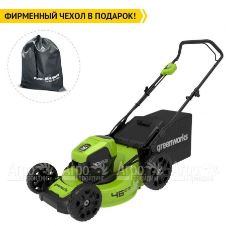 Газонокосилка аккумуляторная GreenWorks GD40LM46HP 6 Ач  в Челябинске