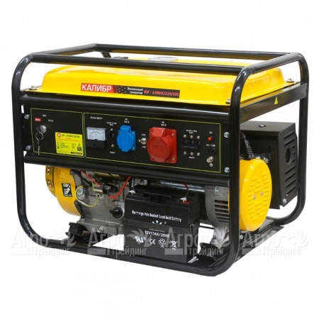 Бензогенератор Калибр БЭГ-6500ЭС/220/380 5.8 кВт в Челябинске