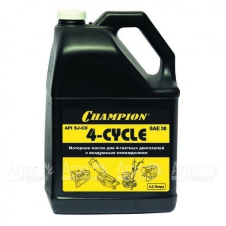 Масло минеральное Champion SAE30 4 л для 4-х тактных двигателей  в Челябинске