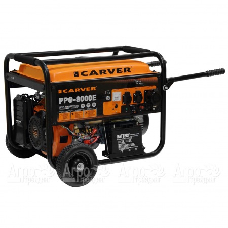 Бензогенератор Carver PPG-8000E 6 кВт в Челябинске
