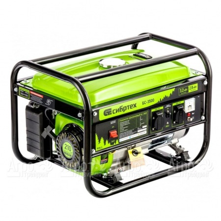 Бензогенератор Сибртех БС-3500 2.8 кВт в Челябинске