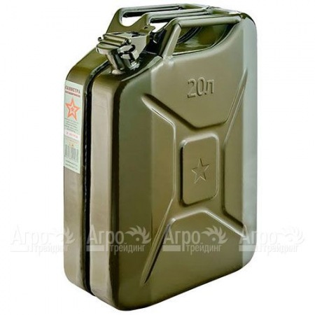 Канистра Звезда 20 л с фиксатором (металл 0.6 мм) в Челябинске