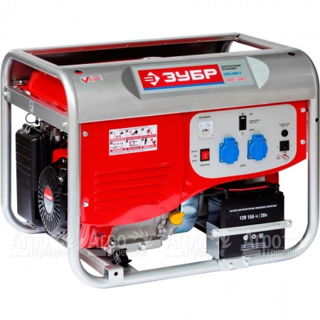 Бензогенератор Зубр ЗЭСБ-4000-Э 4 кВт с электростартером в Челябинске