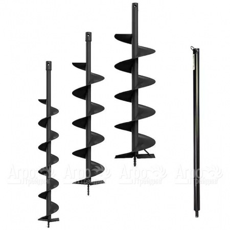 Набор 3 шнека + удлинитель HT-MBSBSET4 для мотобура Haitec в Челябинске