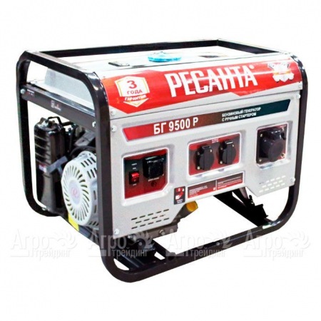 Бензогенератор Ресанта БГ 9500 Р 7.5 кВт в Челябинске