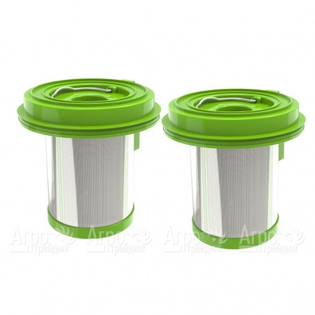 Два Hepa фильтра для пылесосов GreenWorks 4700607UB, 4701107UB в Челябинске