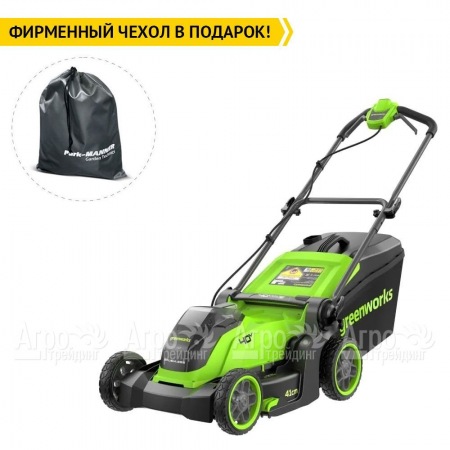 Газонокосилка аккумуляторная GreenWorks GD40LM411 (без аккумулятора и зарядного устройства) в Челябинске