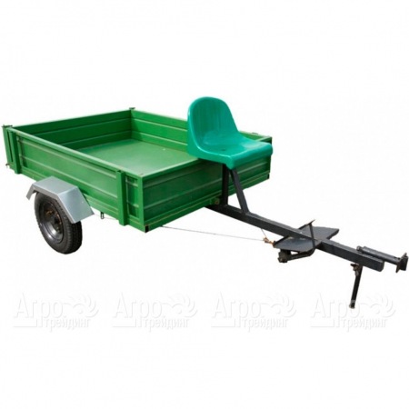 Тележка прицепная ТПМ-350 зеленая для мотоблоков RedVerg в Челябинске