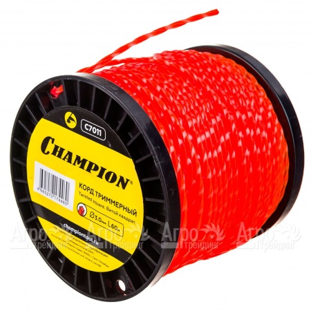 Корд триммерный Champion Twisted Square 3.0мм, 60м (витой квадрат)+нож  в Челябинске
