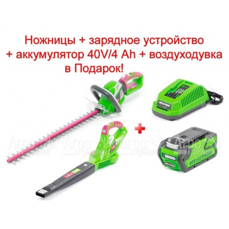 Промо-комплект аккумуляторный кусторез Monferme 22277M + воздуходувка 24157M2 в Челябинске