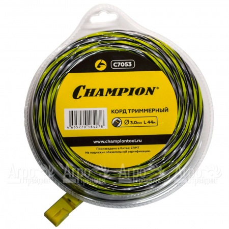Корд триммерный Champion Tornado 3.0мм, 44м (витой квадрат)  в Челябинске