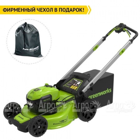 Газонокосилка аккумуляторная GreenWorks GD40LM48SP (без аккумулятора и зарядного устройства) в Челябинске