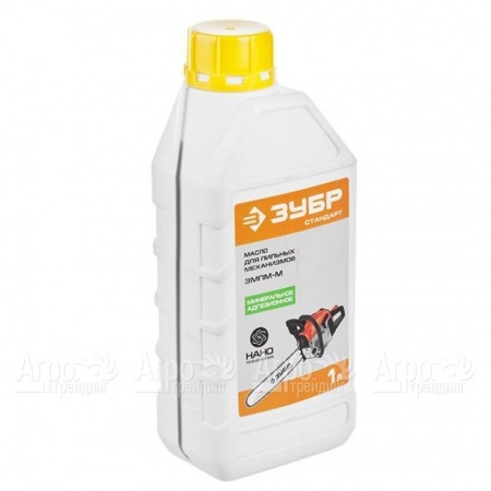 Масло минеральное Зубр 1 л для смазки цепей в Челябинске