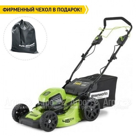 Газонокосилка аккумуляторная GreenWorks GD60LM46SPK4 в Челябинске