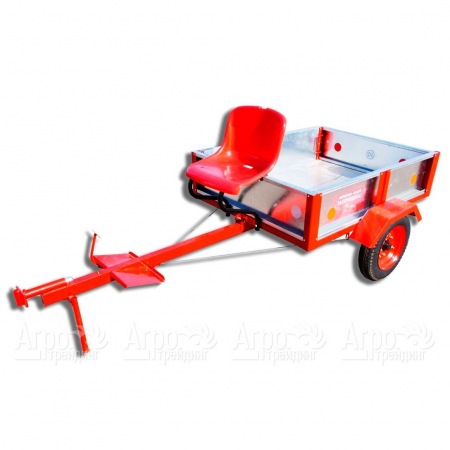 Тележка прицепная ТПМ-350-01 оцинкованная для мотоблоков RedVerg в Челябинске