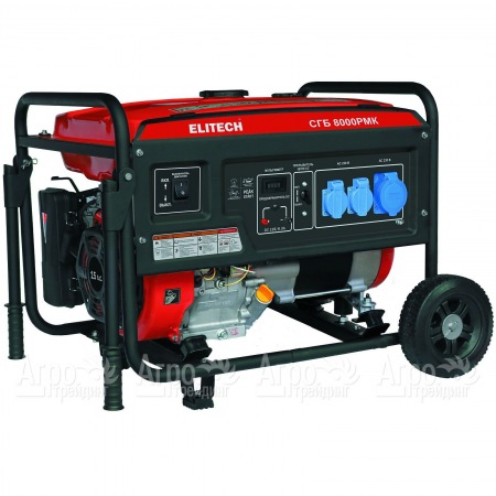 Бензогенератор Elitech СГБ 8000РМК 6 кВт  в Челябинске