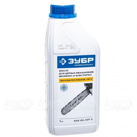 Масло полусинтетическое Зубр 1 л для смазки цепей в Челябинске