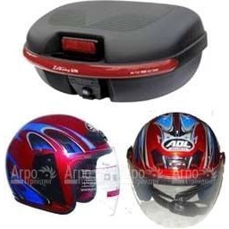 Комплект H1 (Кофр из мягкого (РР) пластика + 2 открытых шлема внутри) в Челябинске