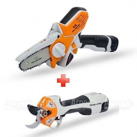 Аккумуляторная пила Villartec SA1462 + секатор PA1462 (без аккумулятора и зарядного устройства) в Челябинске