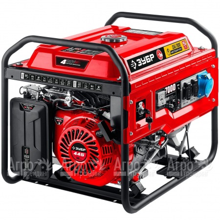 Бензогенератор Зубр СБА-7000 7 кВт с автозапуском в Челябинске
